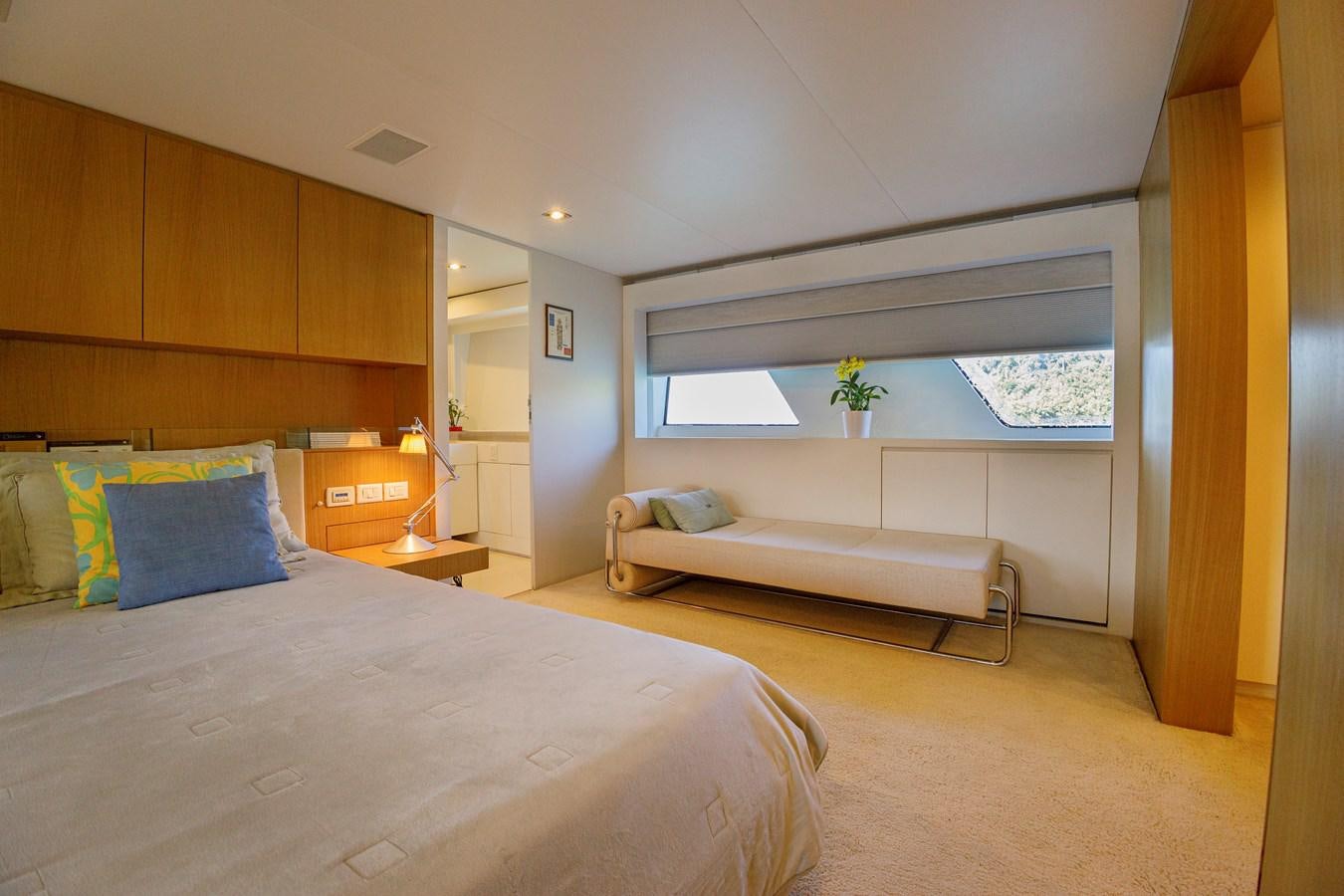 a room with two beds aboard PAPA-GOLFE Yacht for Sale