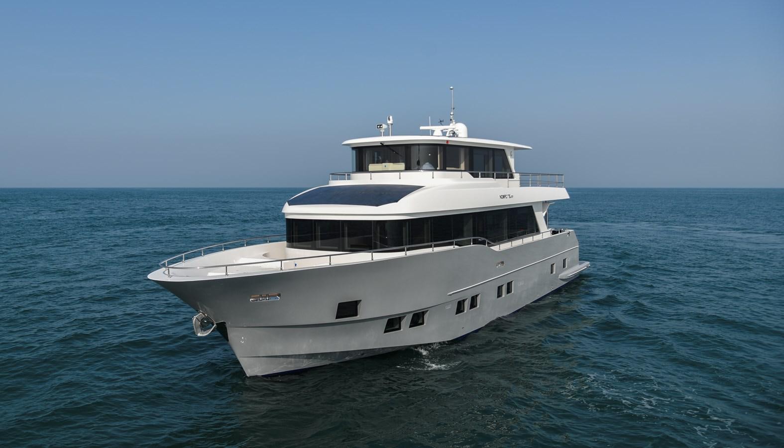 a boat in the water aboard NOMAD 70 SUV Yacht for Sale