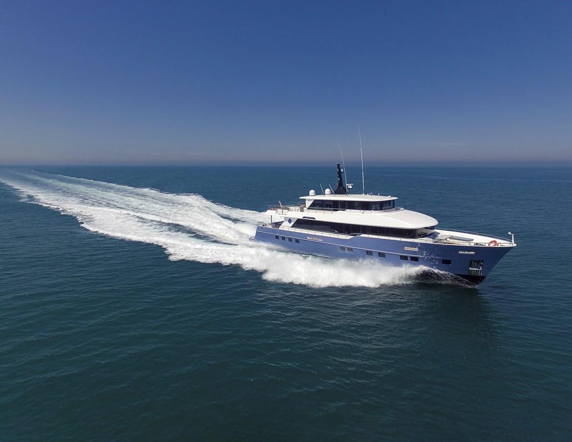 a boat on the water aboard NOMAD 95 SUV Yacht for Sale