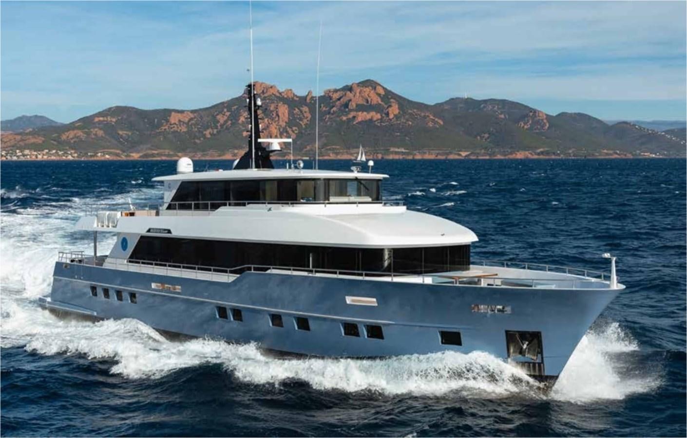 a boat on the water aboard NOMAD 95 SUV Yacht for Sale