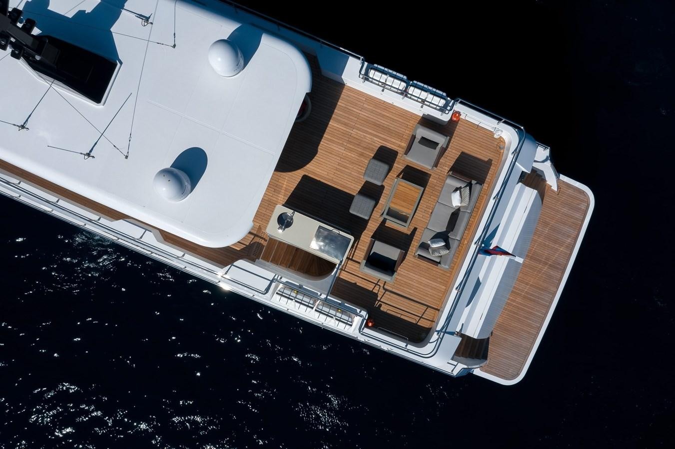 a satellite in space aboard NOMAD 95 SUV Yacht for Sale