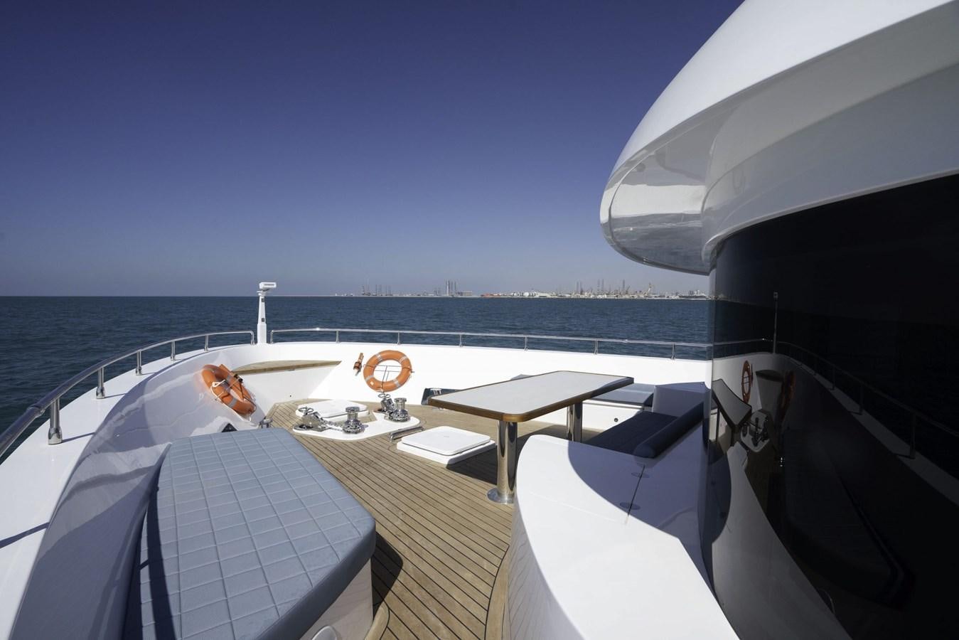 a boat on the water aboard NOMAD 95 SUV Yacht for Sale