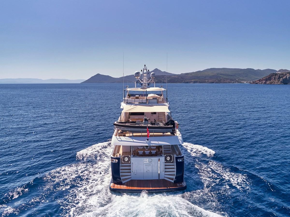 a boat on the water aboard 3D Yacht for Sale