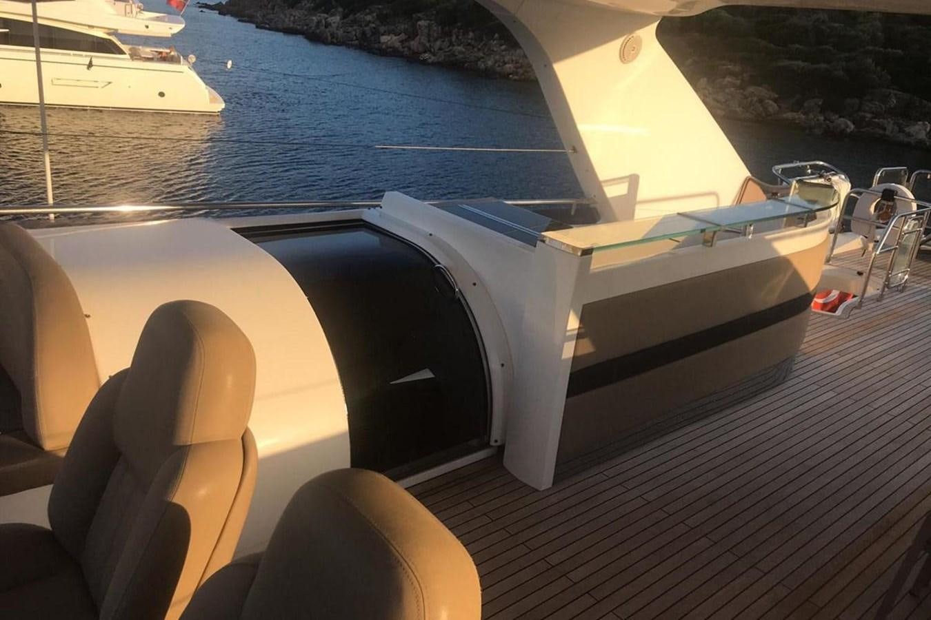 a boat on a deck aboard PRINCESS I Yacht for Sale