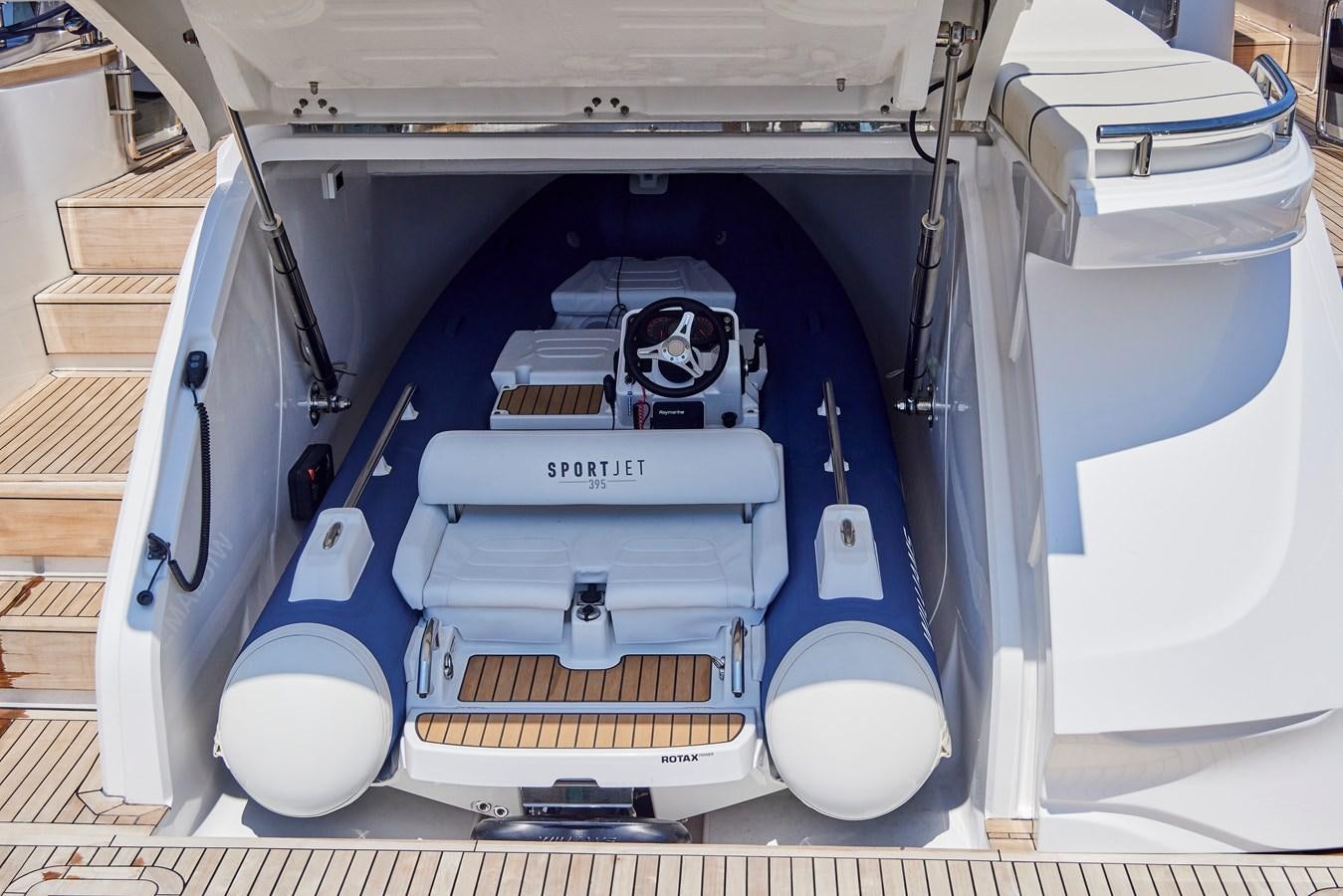 a machine with a large blue top aboard VENTURE Yacht for Sale