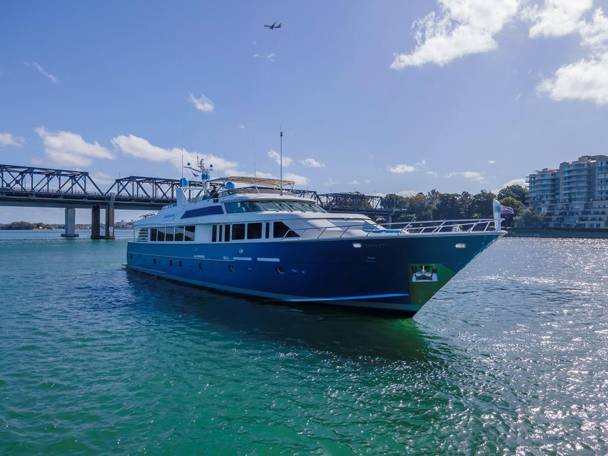 a boat in the water aboard LADY AUDREY Yacht for Sale