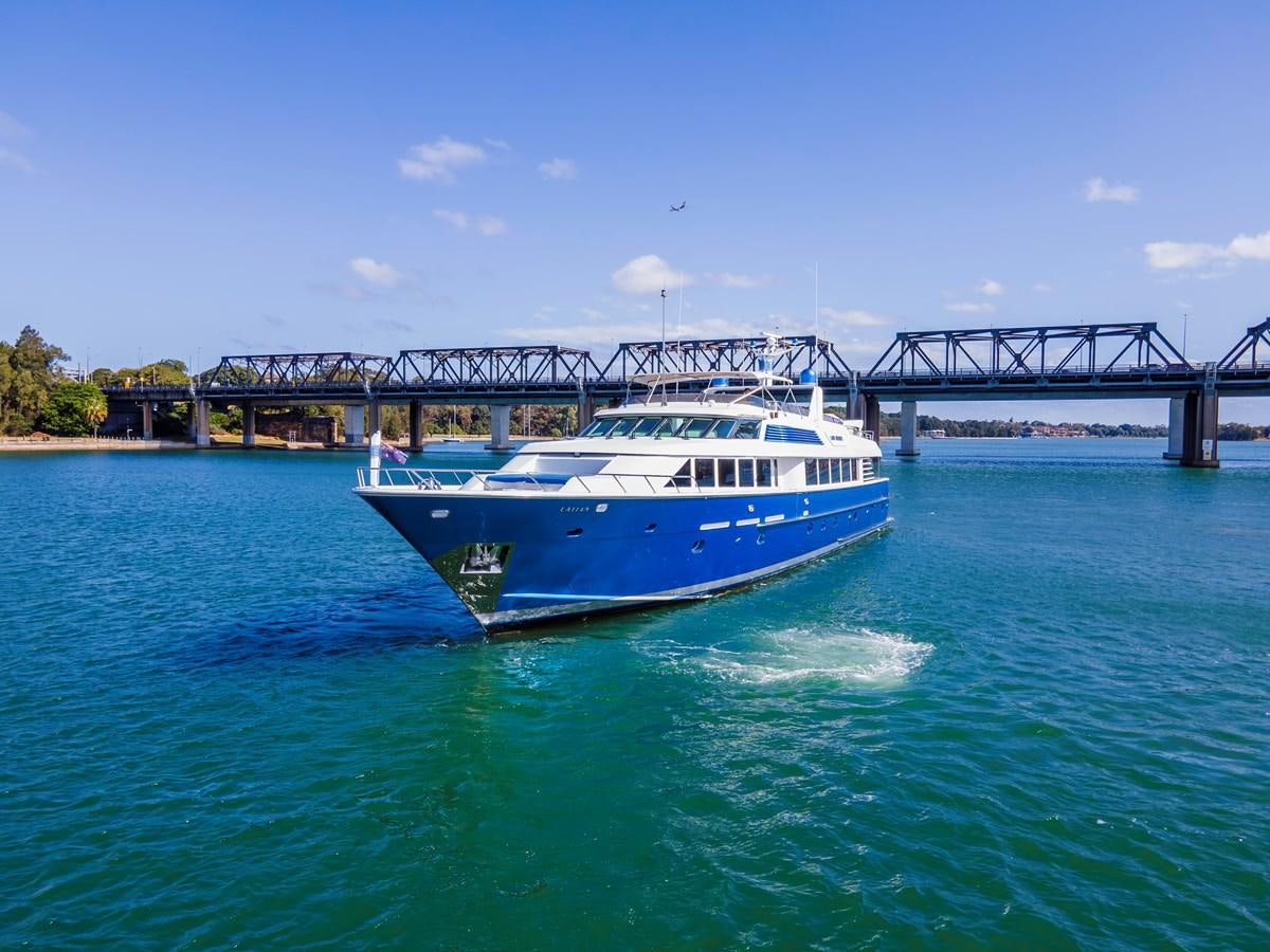 a boat on the water aboard LADY AUDREY Yacht for Sale