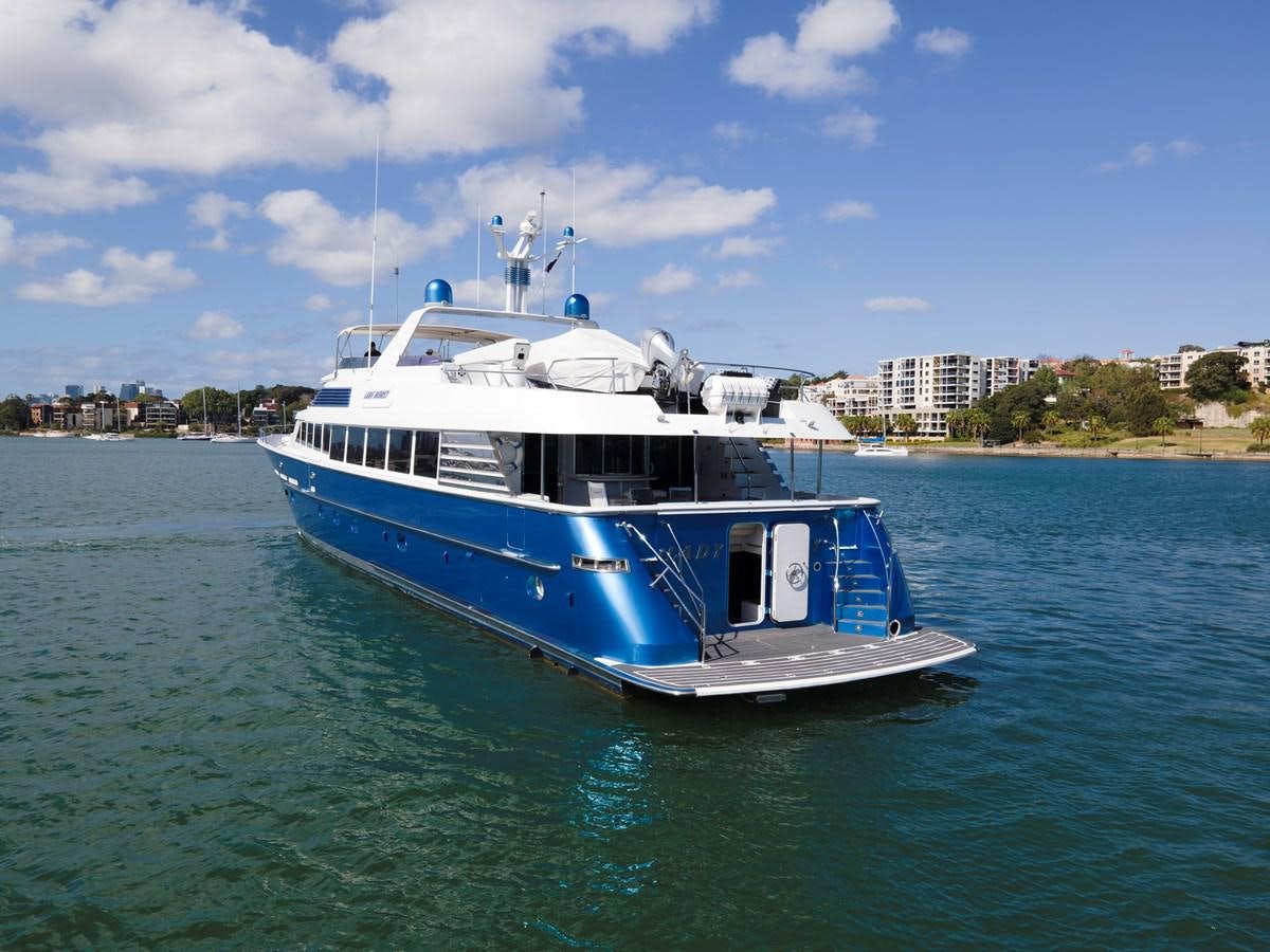 a boat in the water aboard LADY AUDREY Yacht for Sale