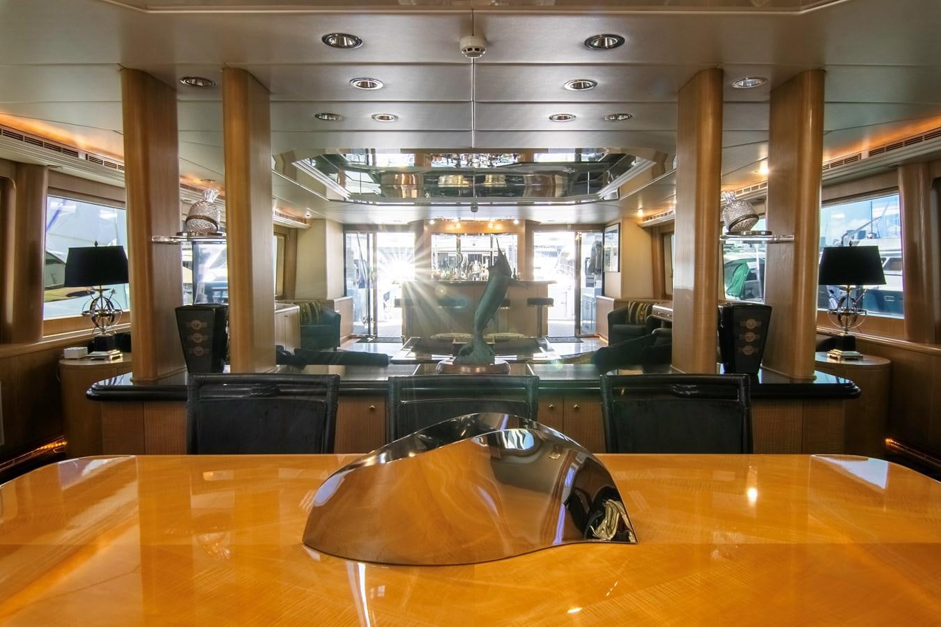 a room with a statue aboard LADY AUDREY Yacht for Sale