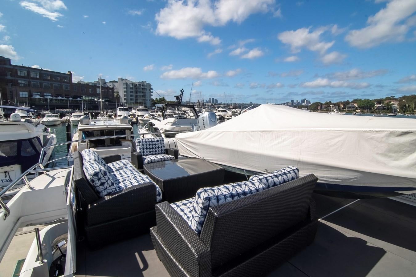 a group of boats parked on a dock aboard LADY AUDREY Yacht for Sale
