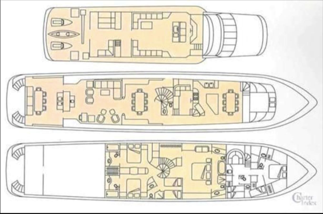 diagram aboard LADY AUDREY Yacht for Sale