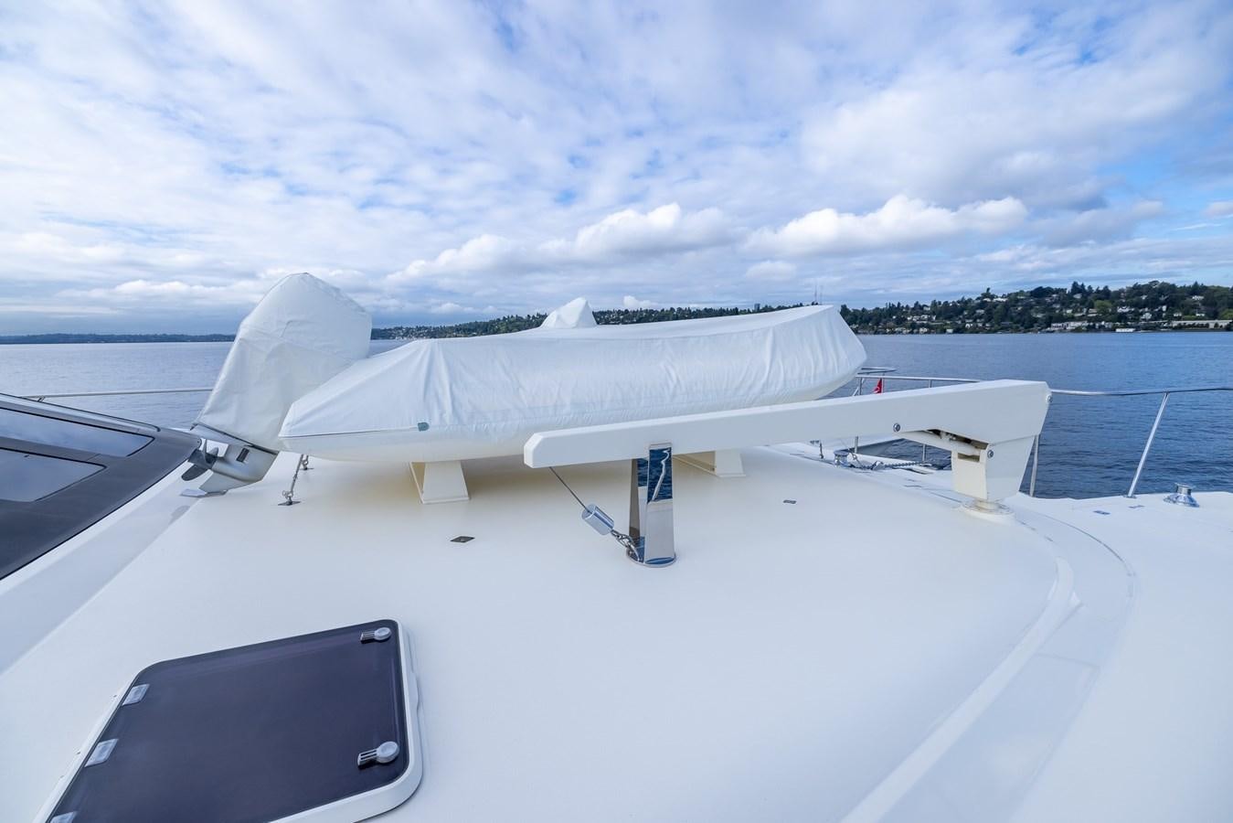 a plane on a runway aboard WHITE LIGHTNING Yacht for Sale