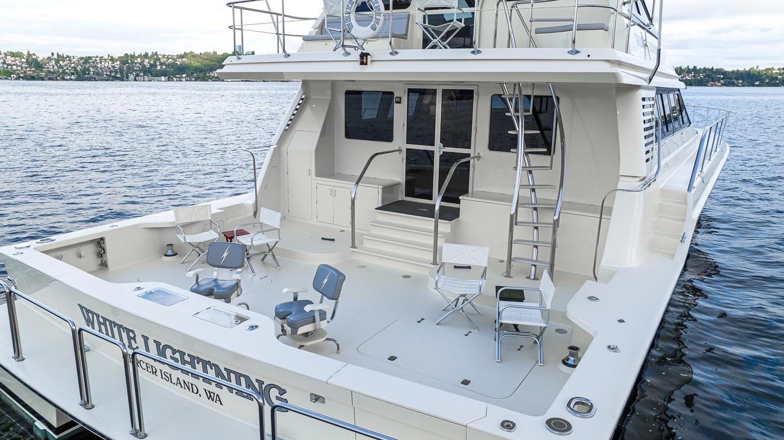 a boat on the water aboard WHITE LIGHTNING Yacht for Sale