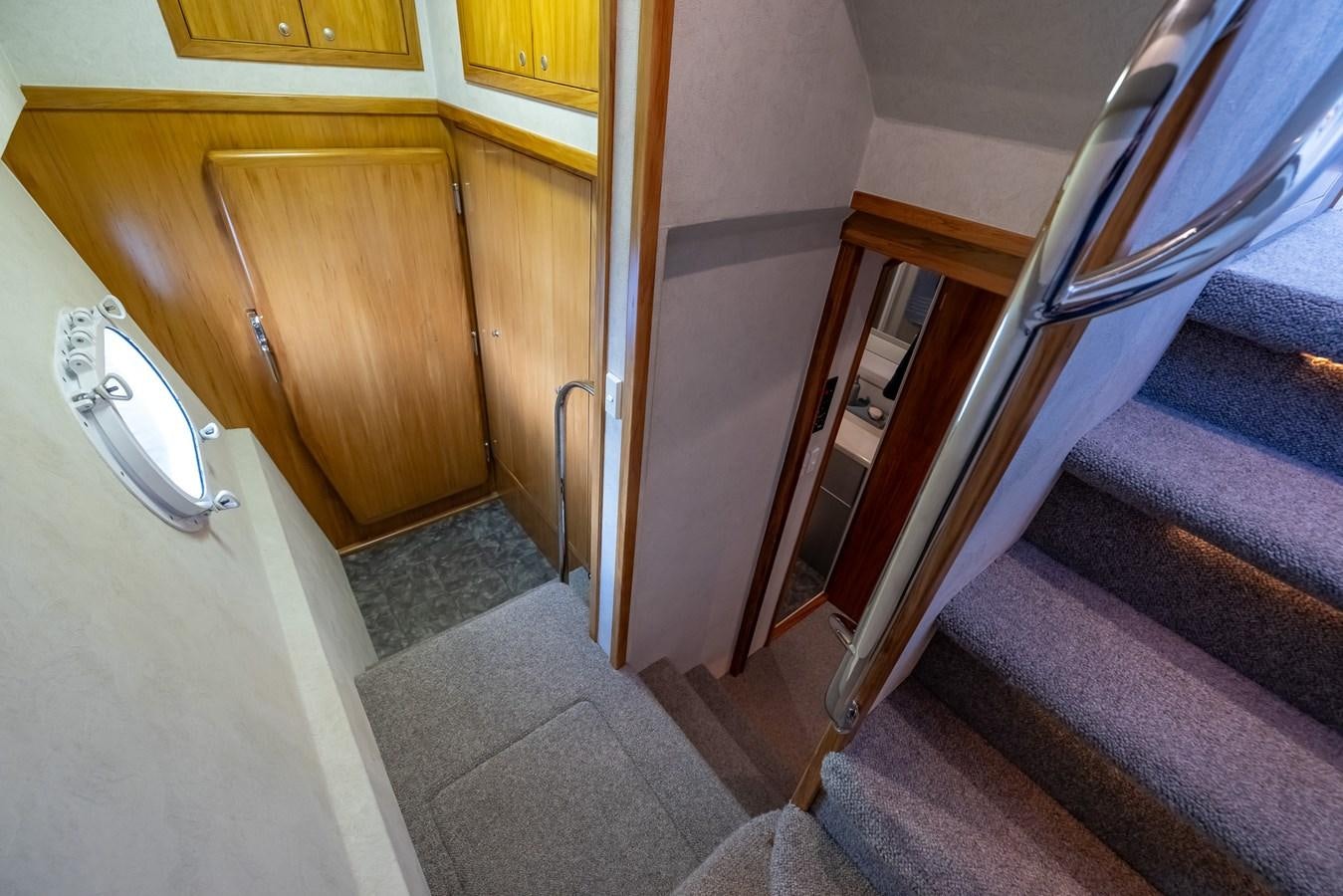 a door open to a room aboard WHITE LIGHTNING Yacht for Sale