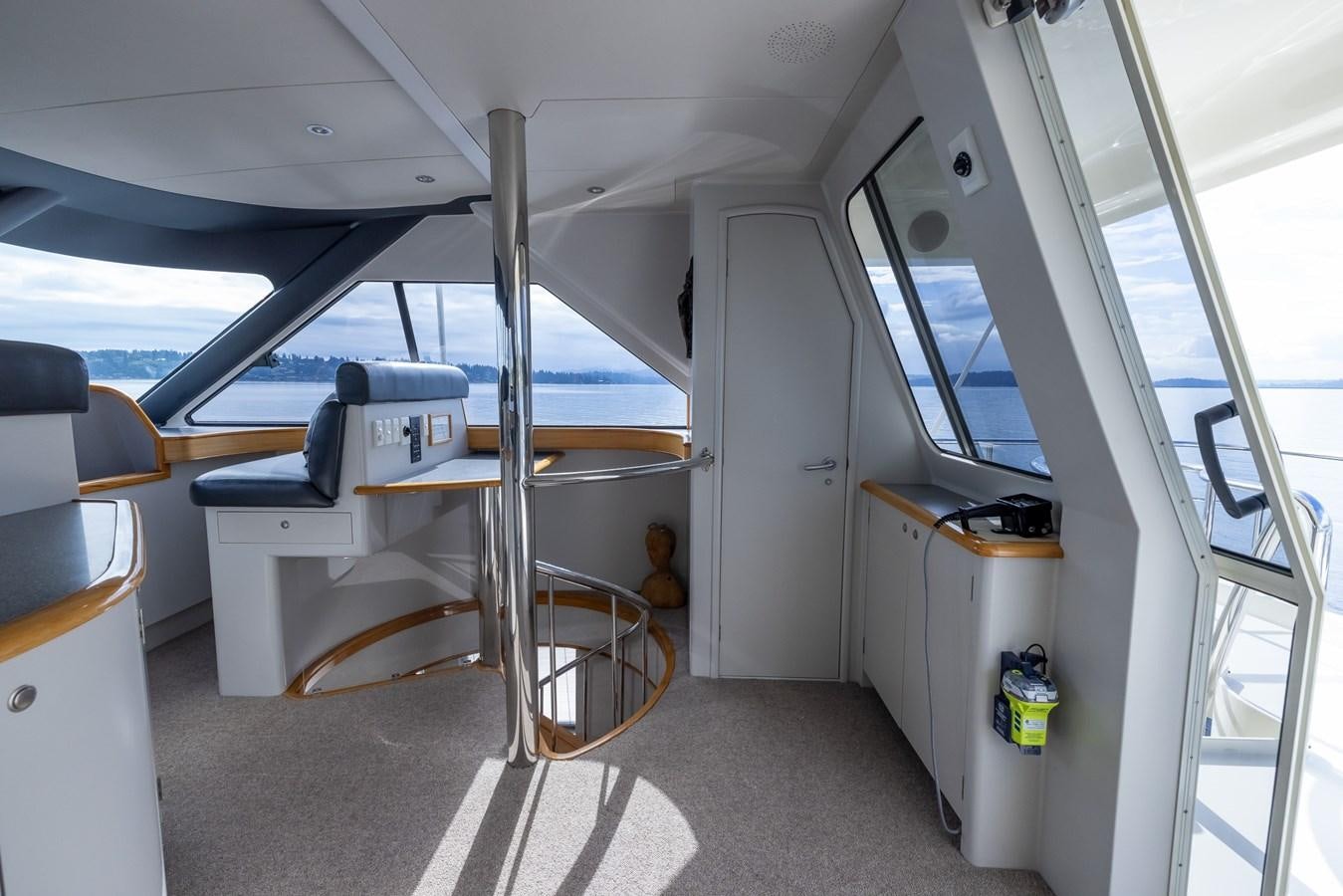 inside of a vehicle aboard WHITE LIGHTNING Yacht for Sale