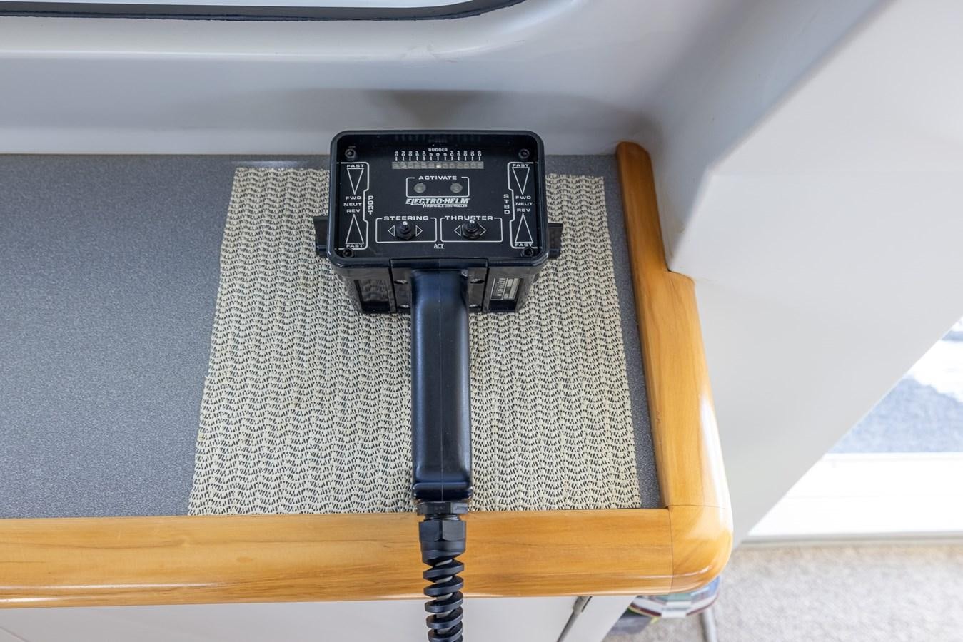 a black and silver meter aboard WHITE LIGHTNING Yacht for Sale