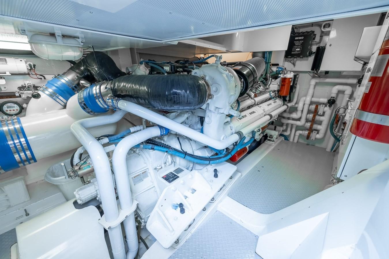 a close-up of a machine aboard WHITE LIGHTNING Yacht for Sale