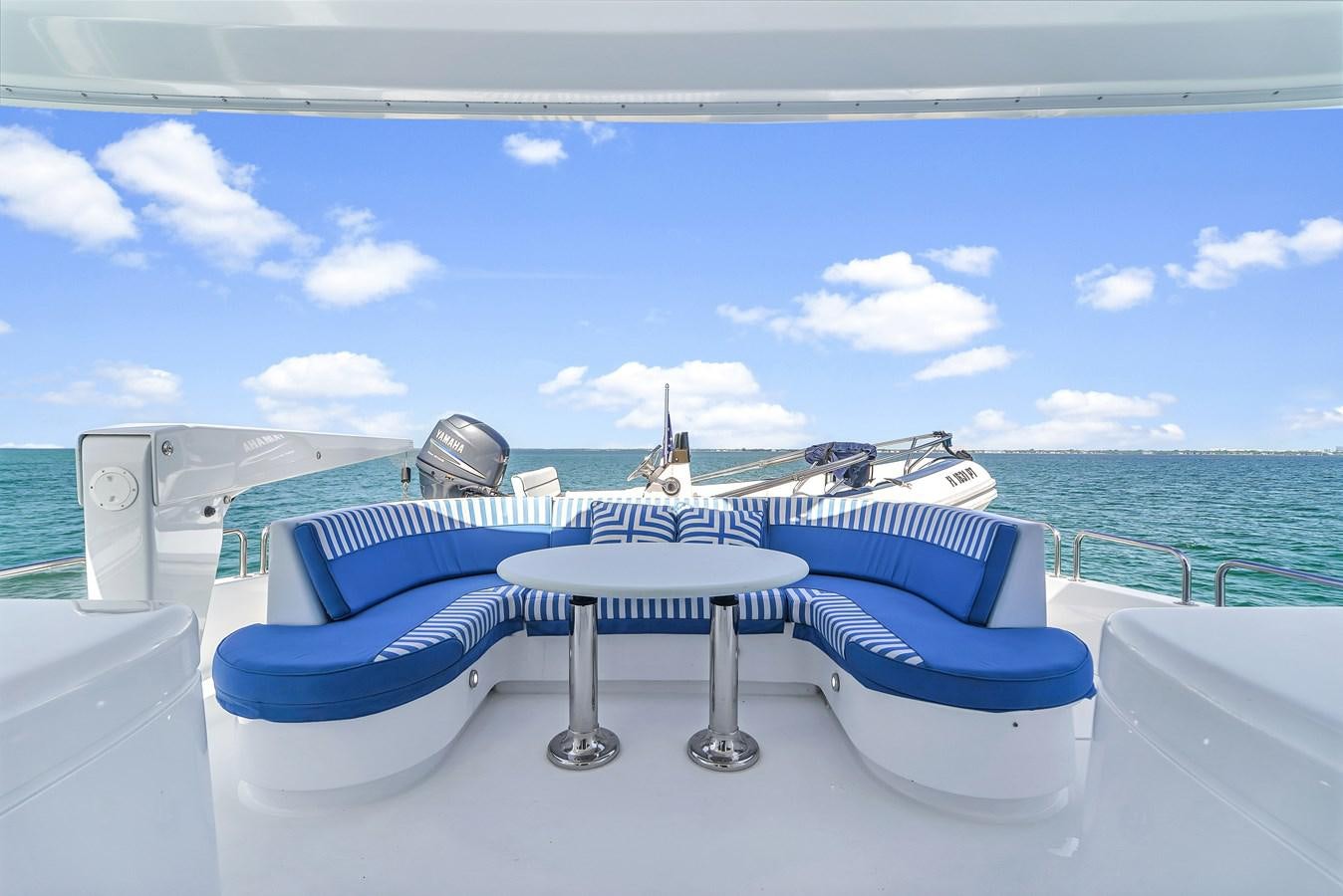 a pool on a boat aboard HATTERAS 80 MOTOR Yacht for Sale