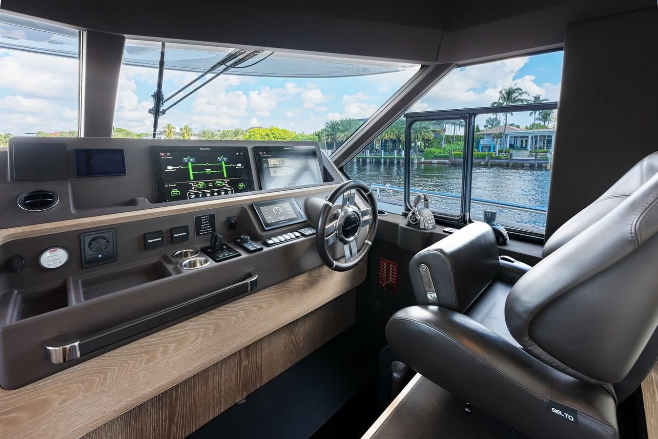 inside of a car aboard PRODIGALITY 4 Yacht for Sale