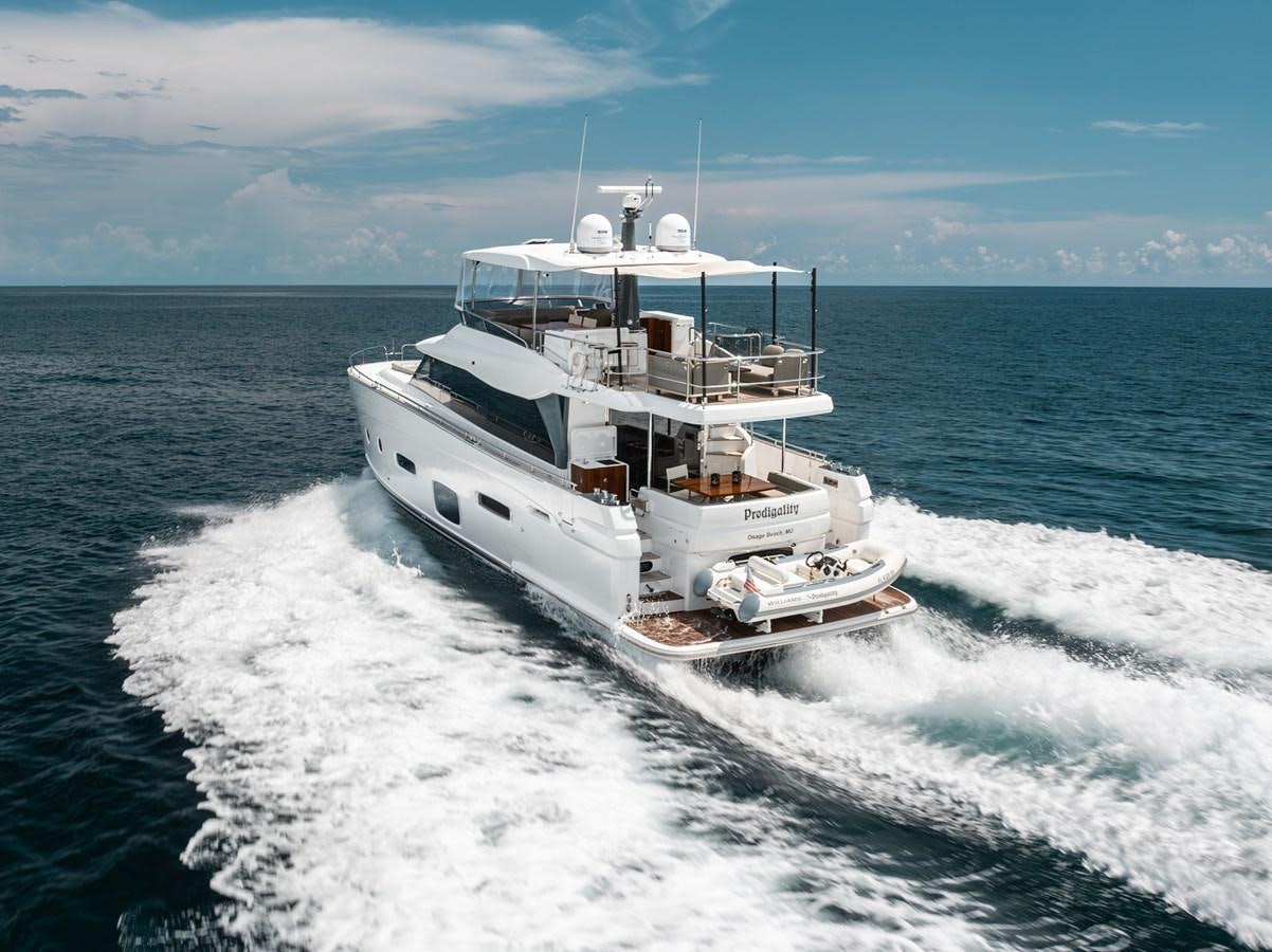 a boat on the water aboard PRODIGALITY 4 Yacht for Sale