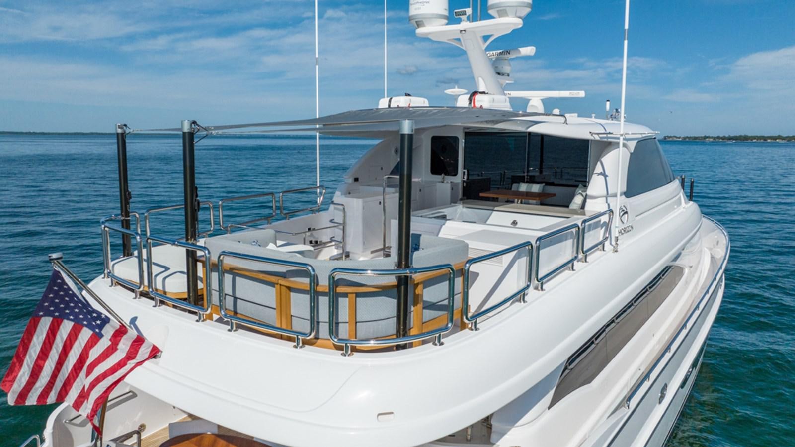 a boat on the water aboard 90 HORIZON Yacht for Sale