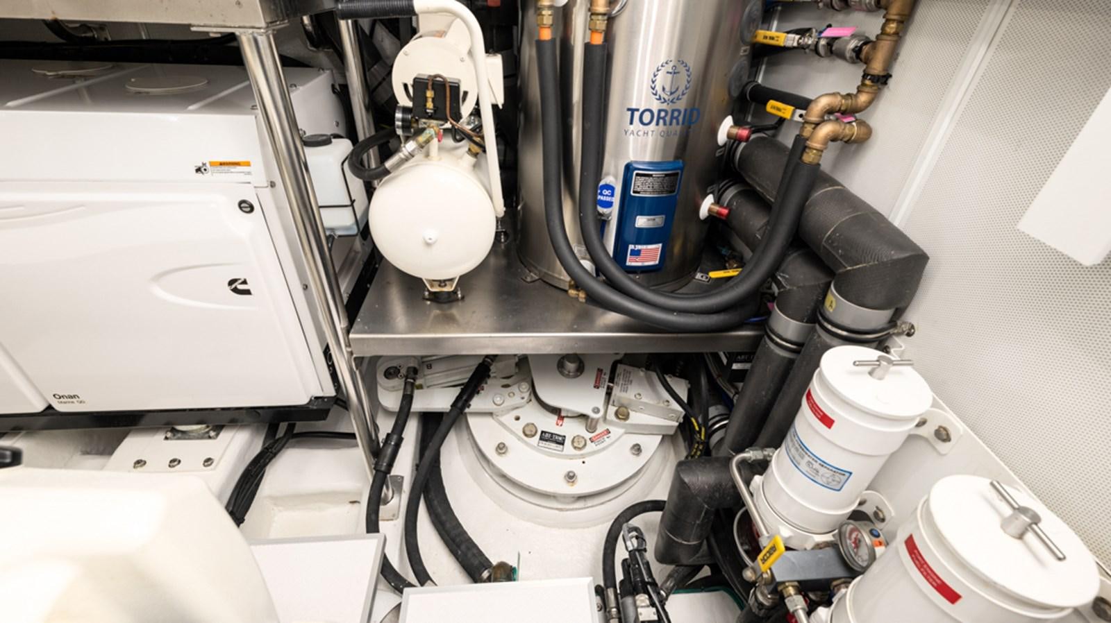 a close-up of a machine aboard 90 HORIZON Yacht for Sale