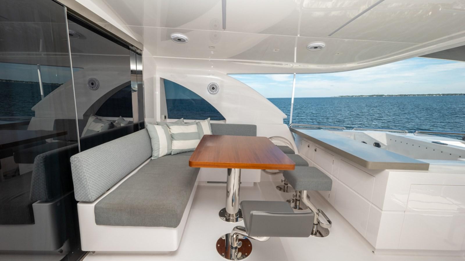 inside of a boat aboard 90 HORIZON Yacht for Sale