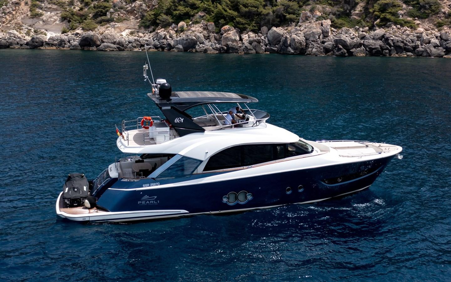 a boat on the water aboard FIVE WEEKS Yacht for Sale
