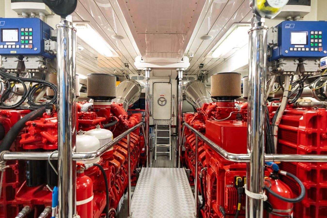 a room with machinery aboard PAULA & BIEL Yacht for Sale