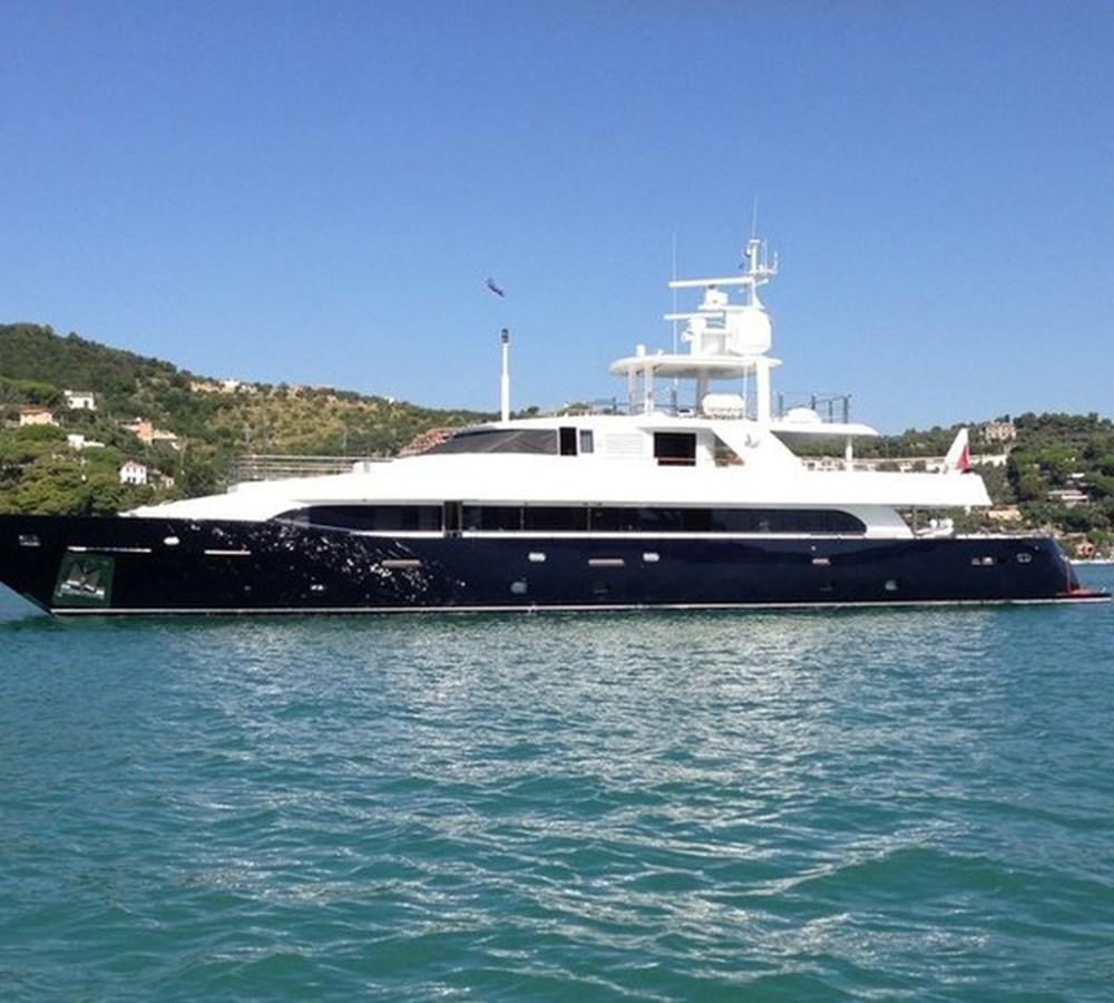 a boat in the water aboard LADY IN BLUE Yacht for Sale