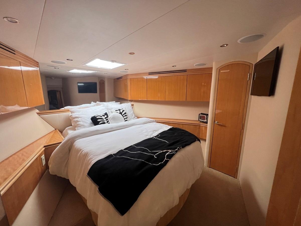 a room with two beds aboard ARETECTE Yacht for Sale