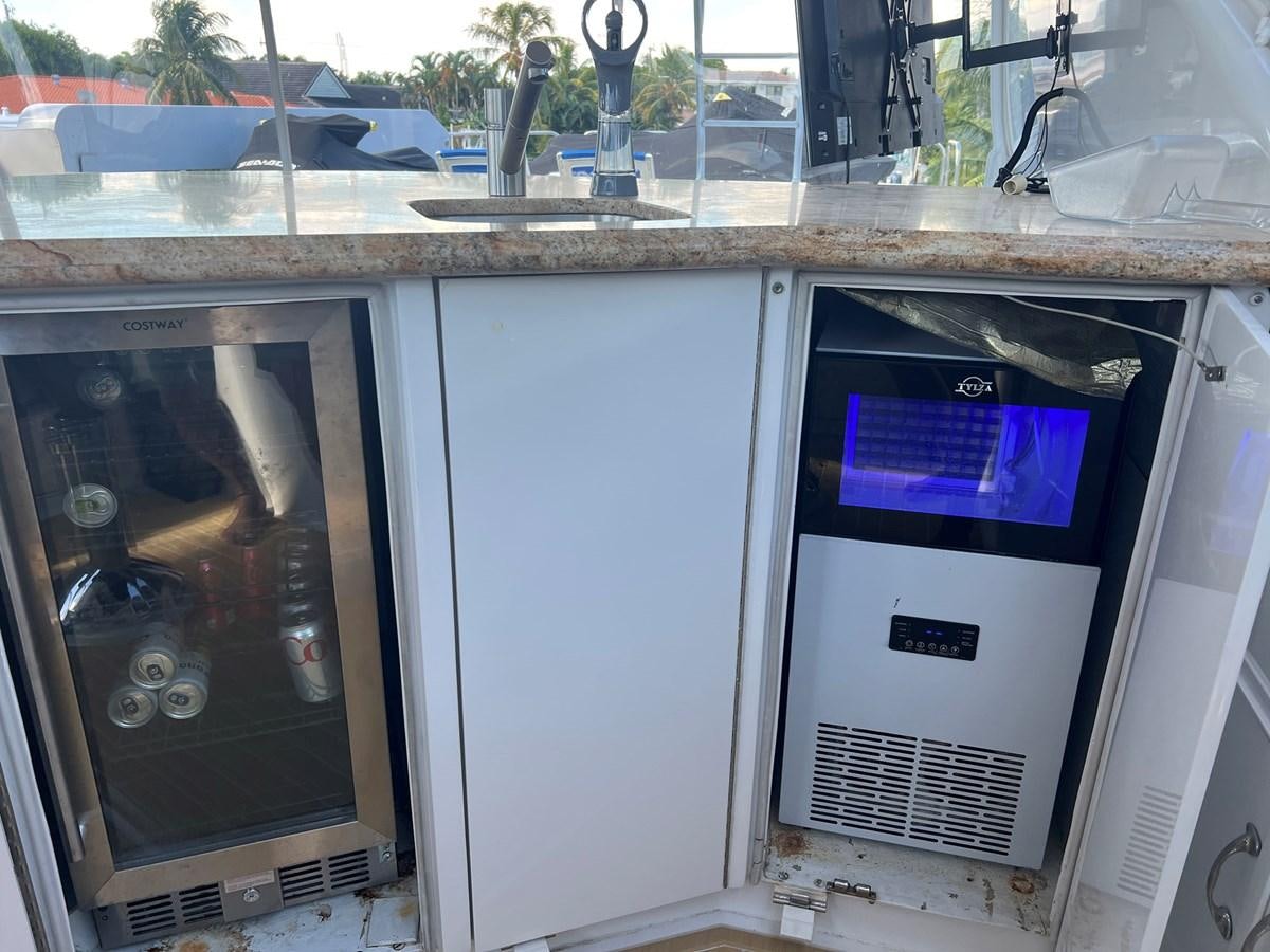 a group of old washing machines aboard ARETECTE Yacht for Sale