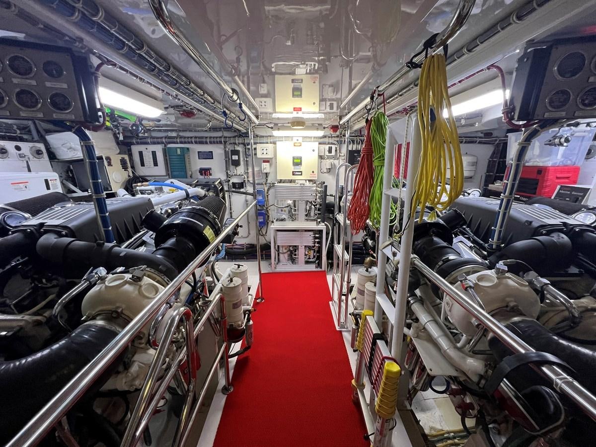 inside of a vehicle aboard ARETECTE Yacht for Sale