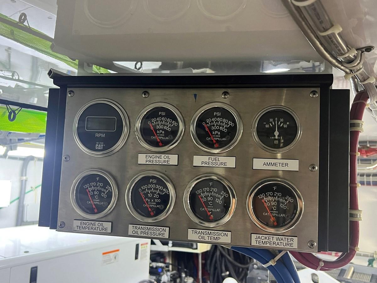 a black and silver radio aboard ARETECTE Yacht for Sale