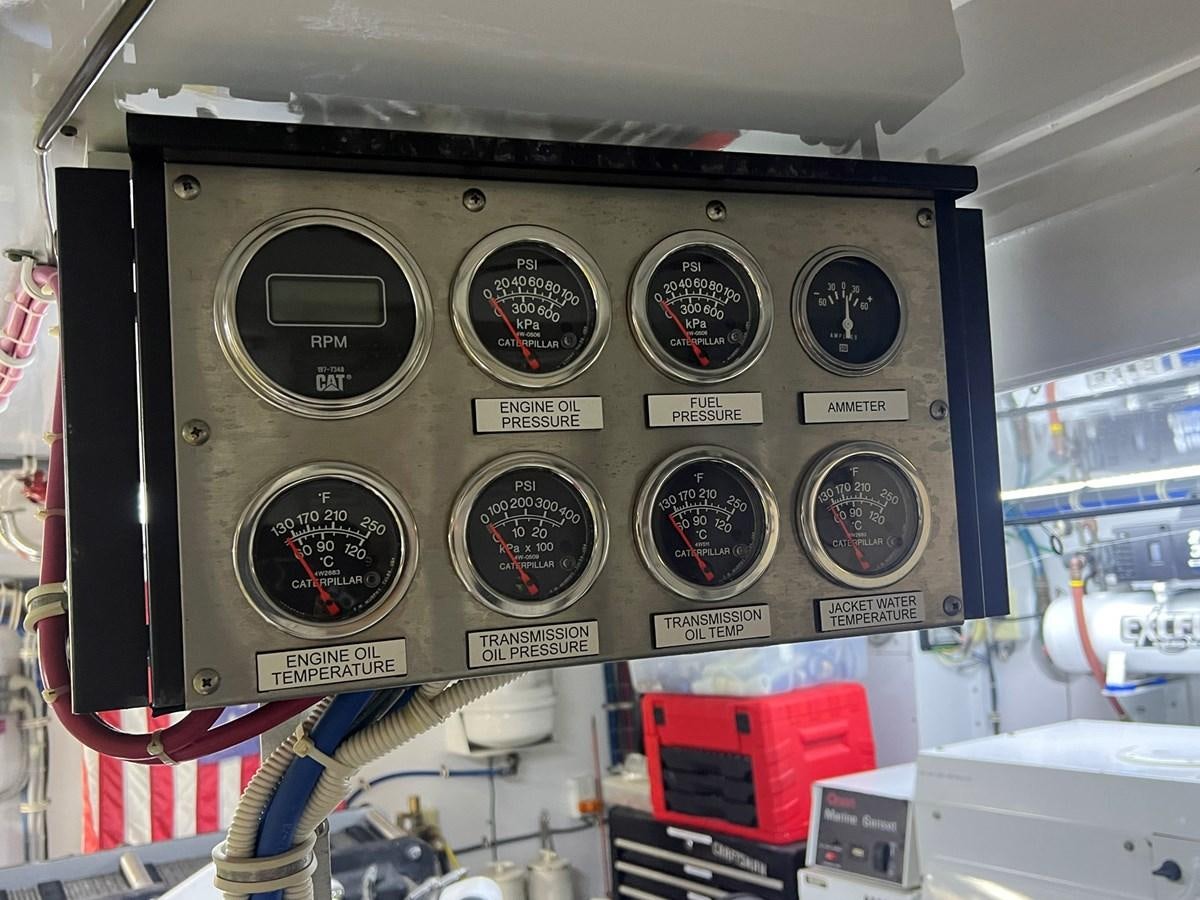 a close-up of a radio aboard ARETECTE Yacht for Sale