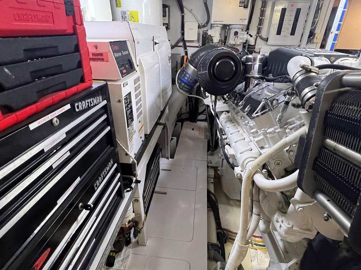 a machine with wires aboard ARETECTE Yacht for Sale