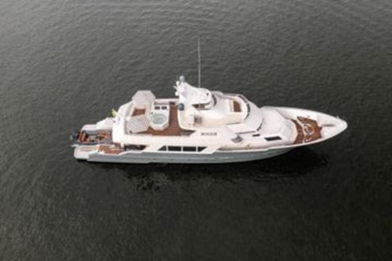 a model of a ship aboard ROGUE Yacht for Sale