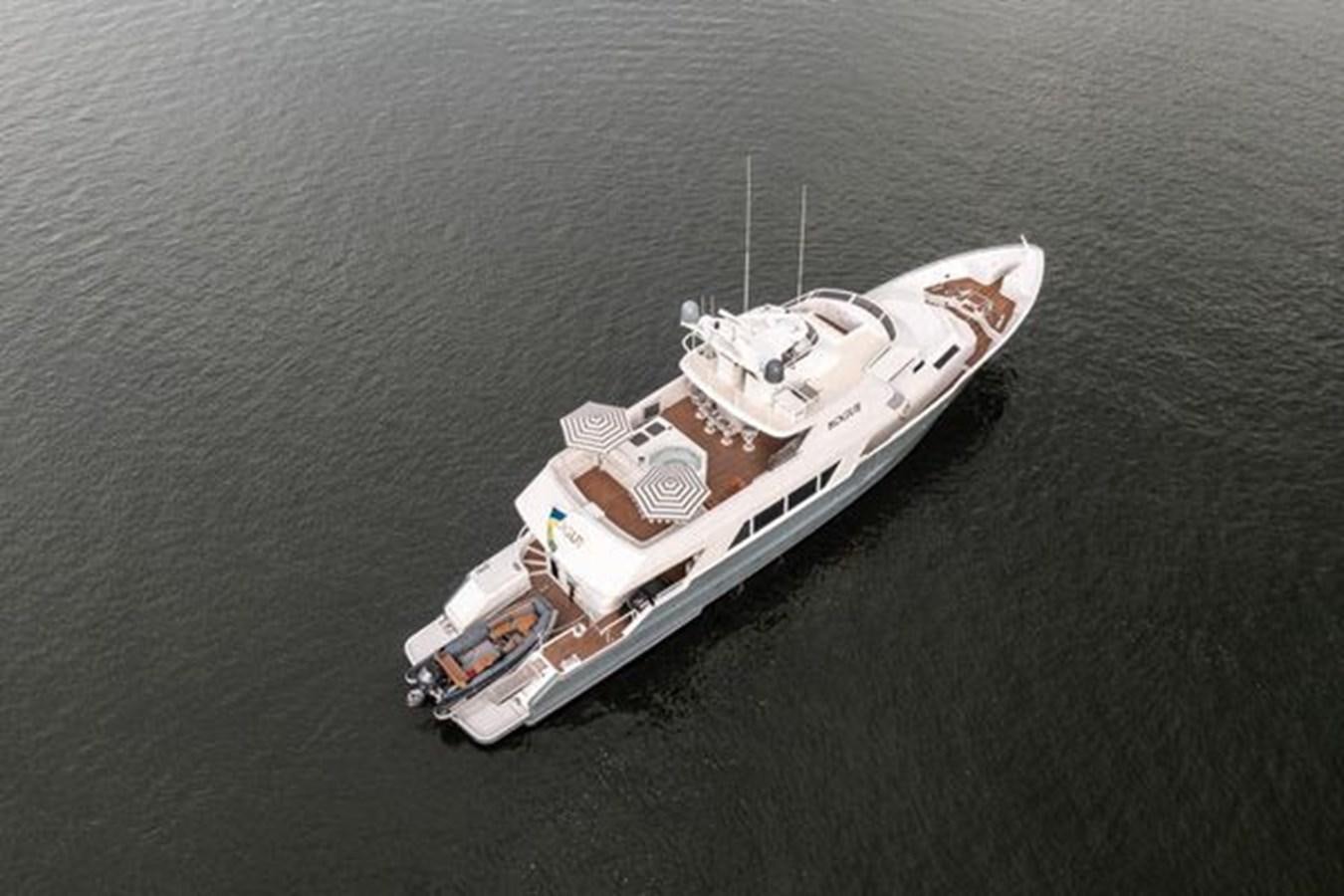 a ship in the water aboard ROGUE Yacht for Sale