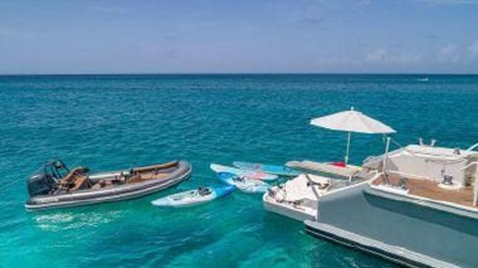 boats in the water aboard ROGUE Yacht for Sale