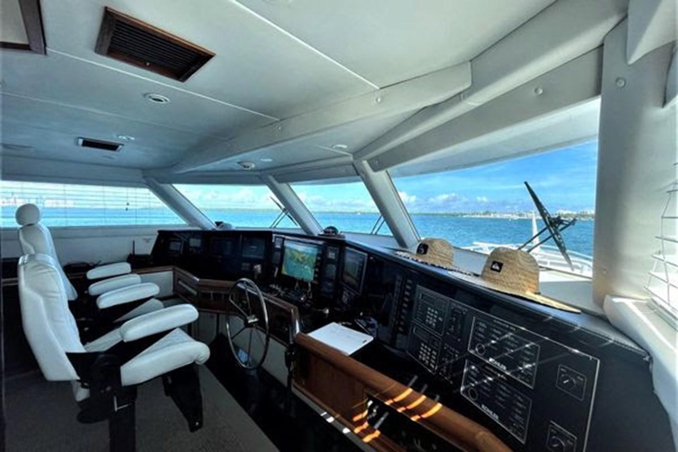 inside of an airplane aboard ROGUE Yacht for Sale