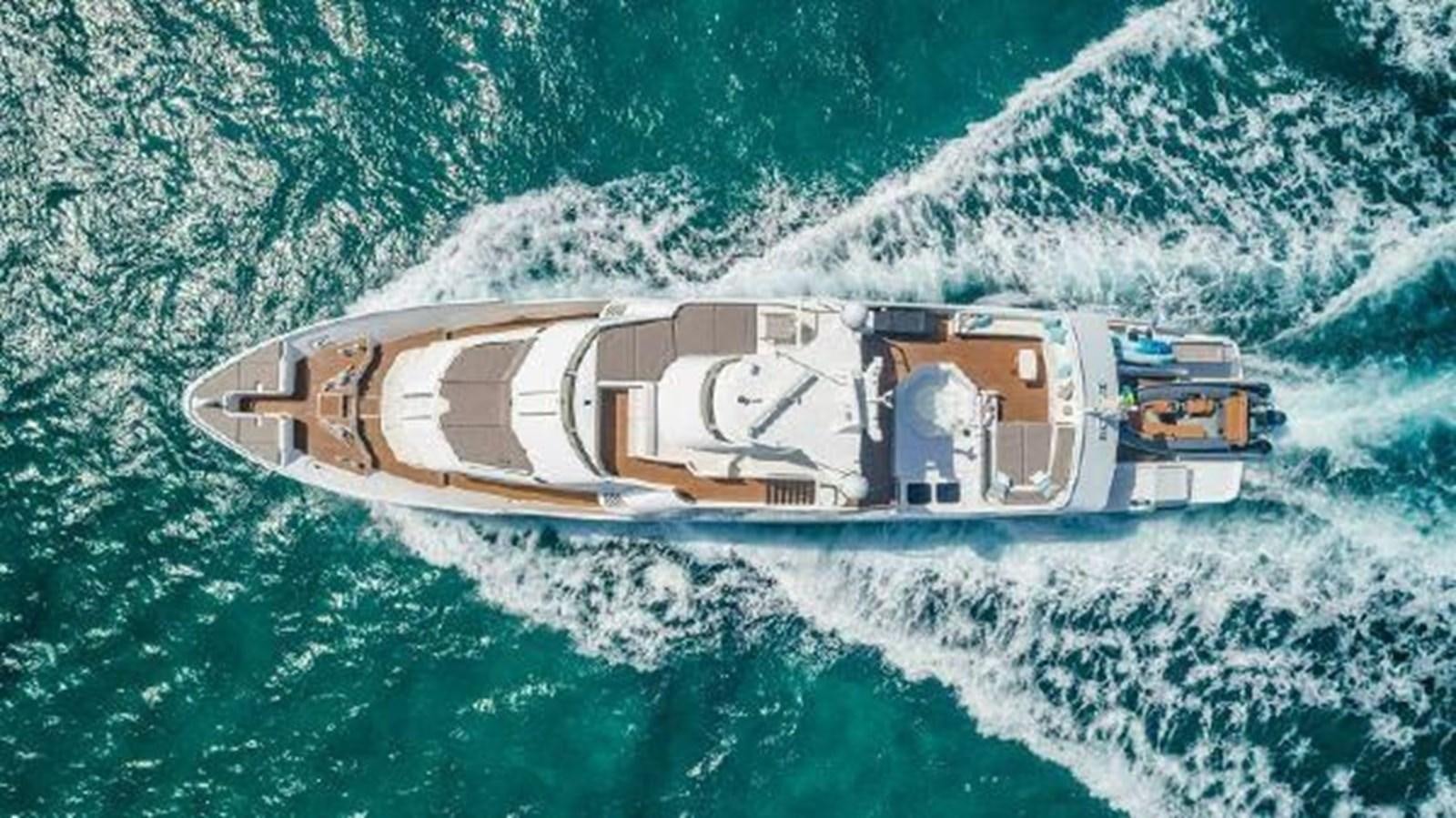 a high angle view of a ship aboard ROGUE Yacht for Sale