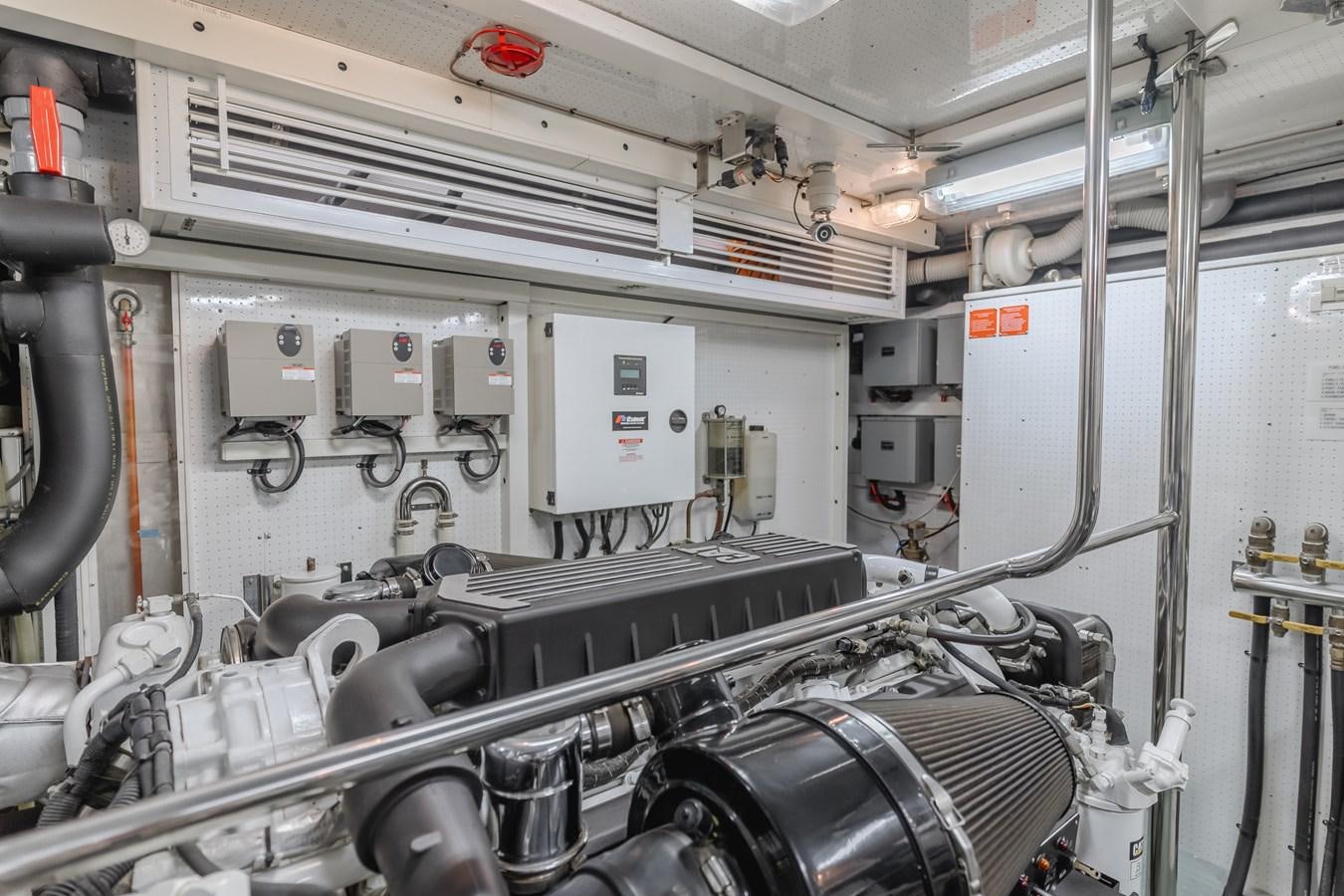 a machine with pipes and tubes aboard HARLEY G Yacht for Sale