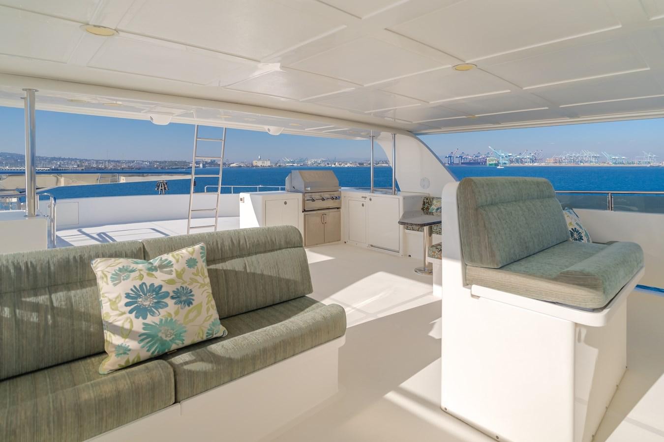 a room with couches and a table aboard HARLEY G Yacht for Sale