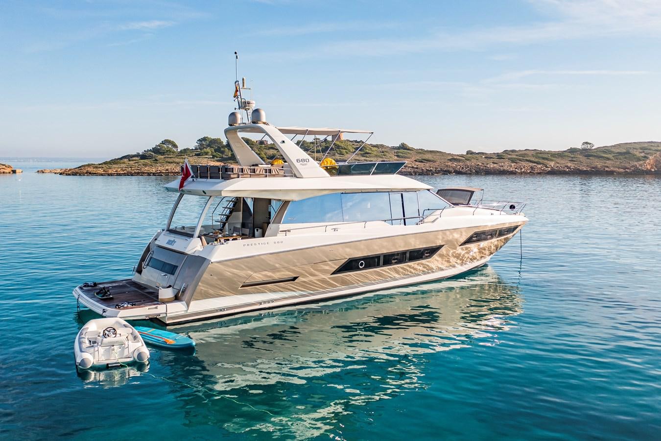 a boat on the water aboard BLUE M Yacht for Sale