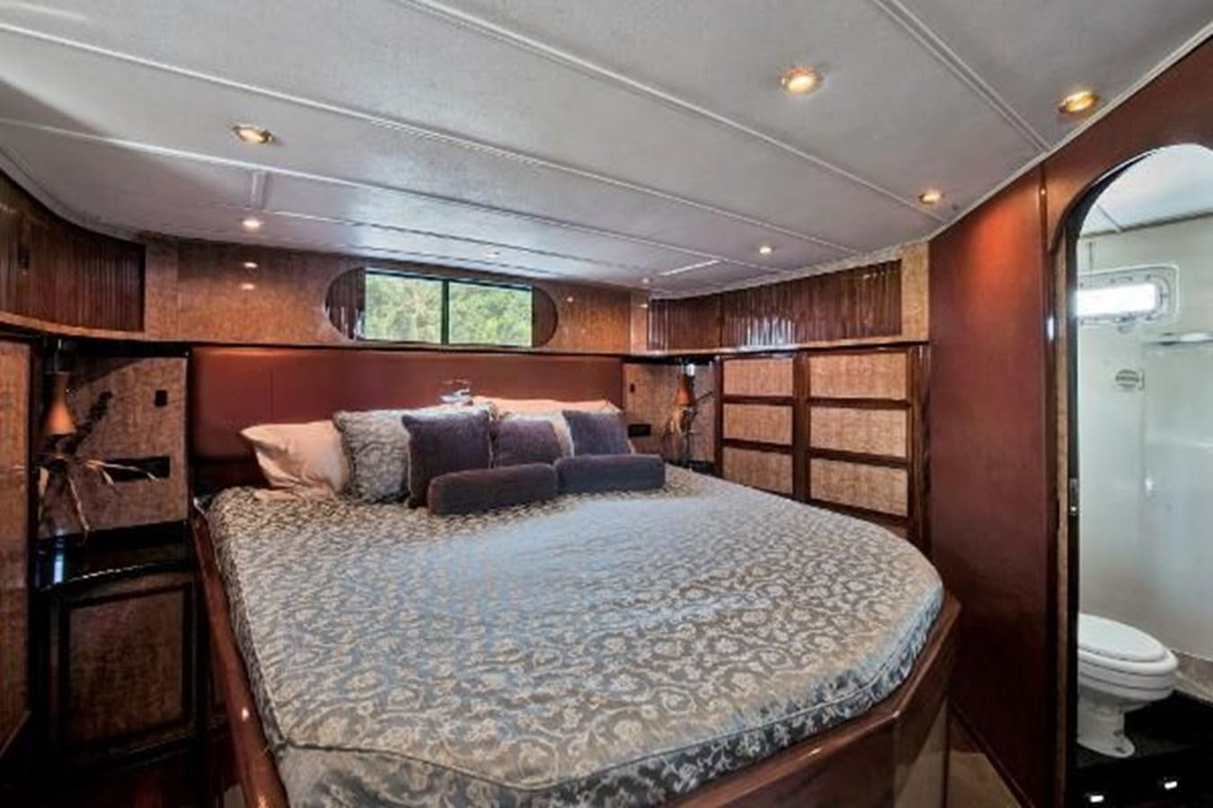 a bed in a cabin aboard DREAM CATCHER Yacht for Sale