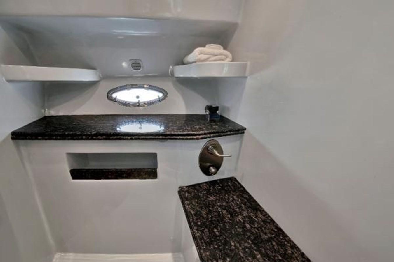 a sink with a faucet aboard DREAM CATCHER Yacht for Sale