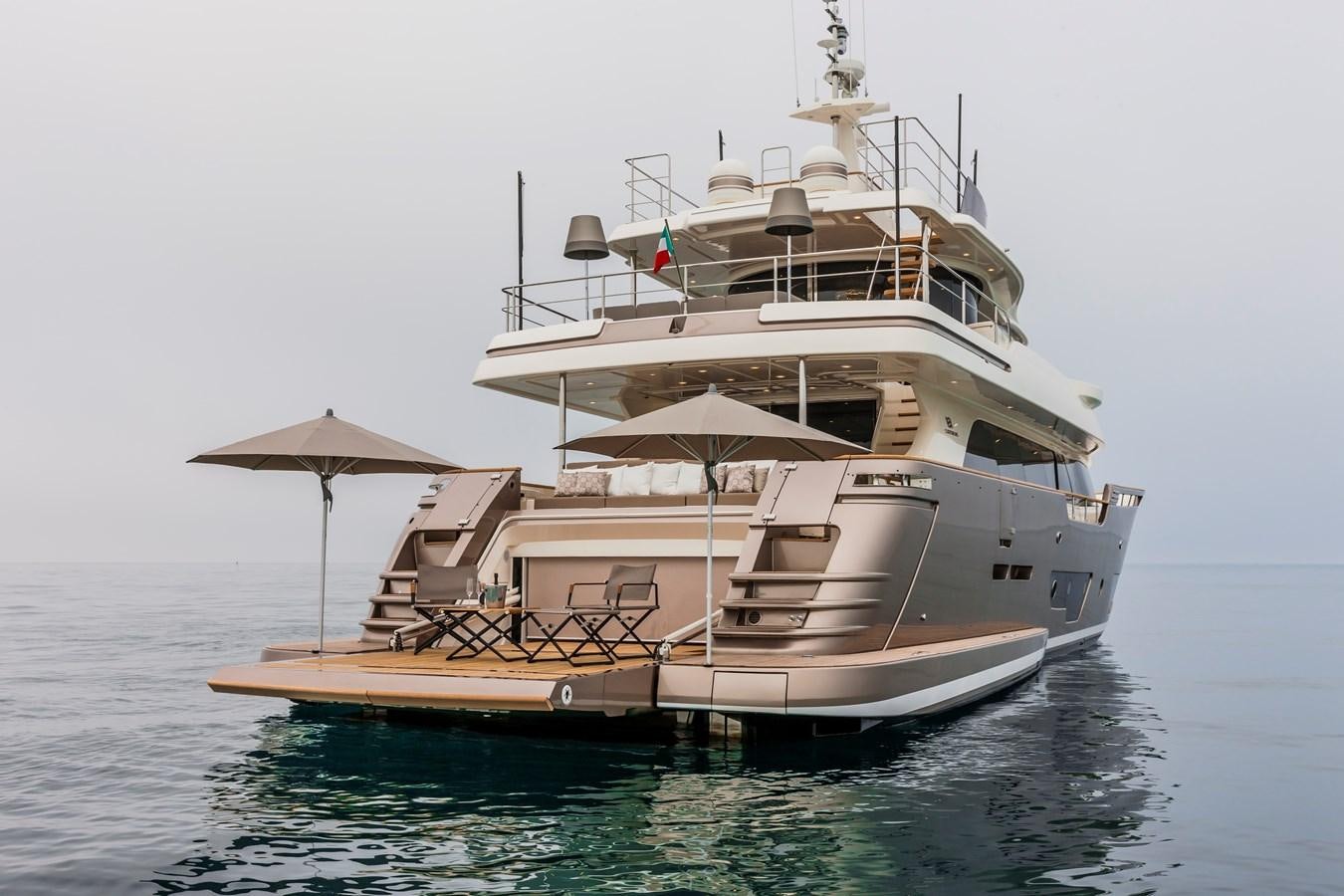 a large boat in the water aboard YVONNE Yacht for Sale