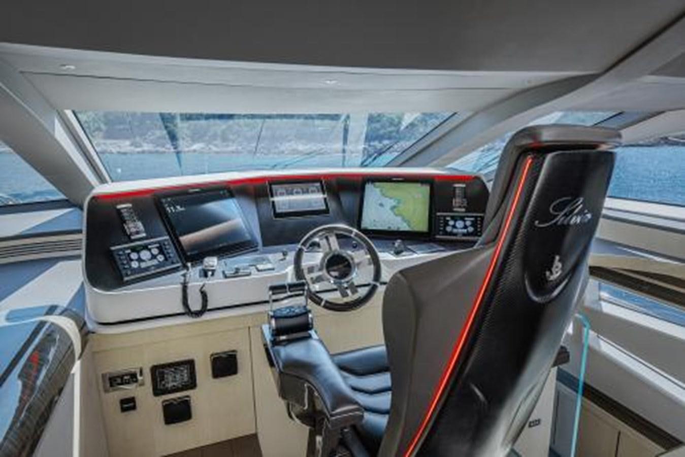 inside of a car aboard SILVIA Yacht for Sale