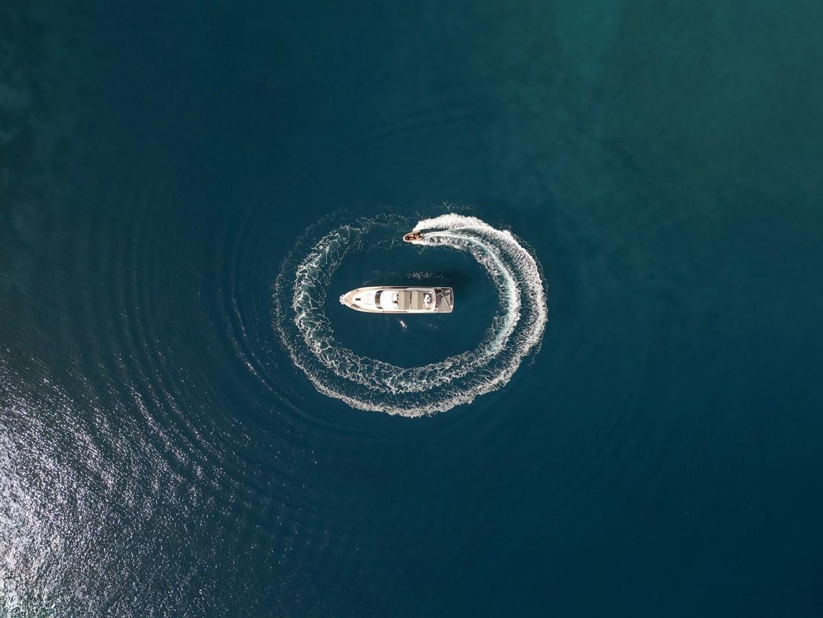 logo aboard FAIRLINE SQUADRON 74 Yacht for Sale