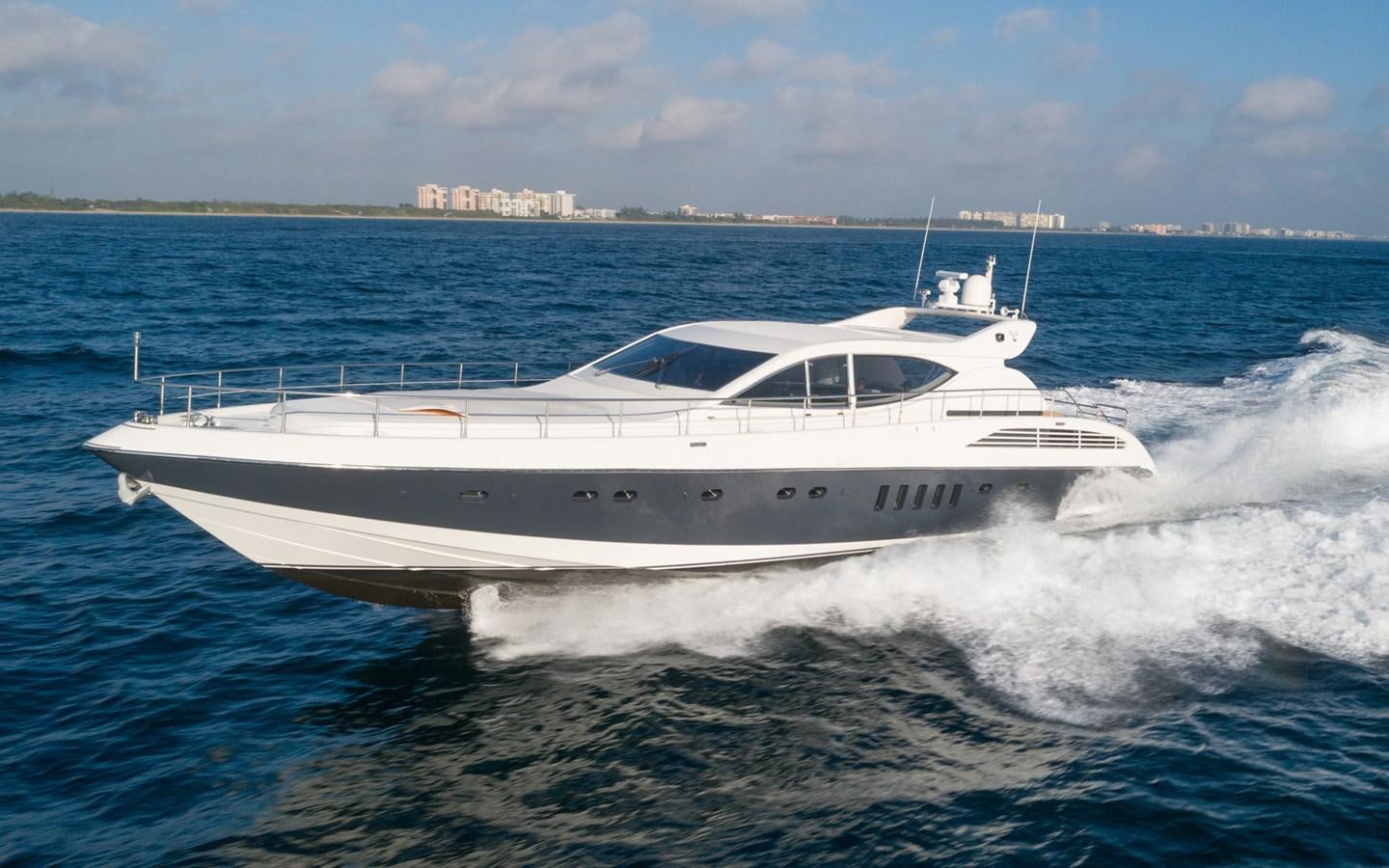 a white boat on the water aboard DOLCE VITA II Yacht for Sale
